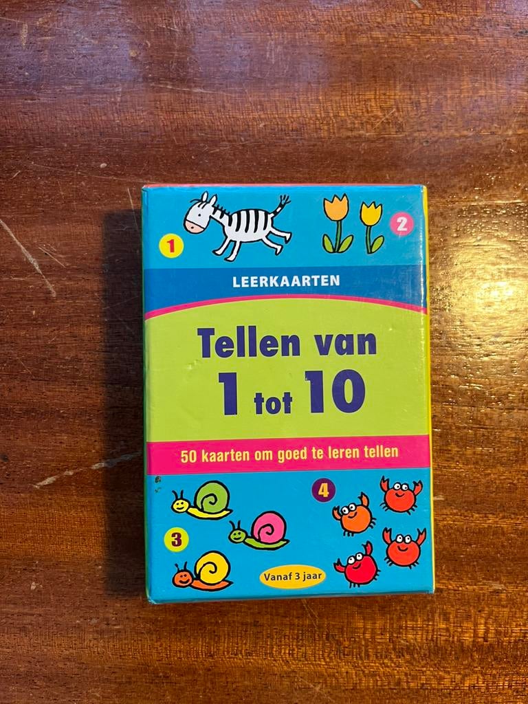 Speel- en leerkaarten, tellen van 1 tot 10, Ophalen, Zo goed als nieuw