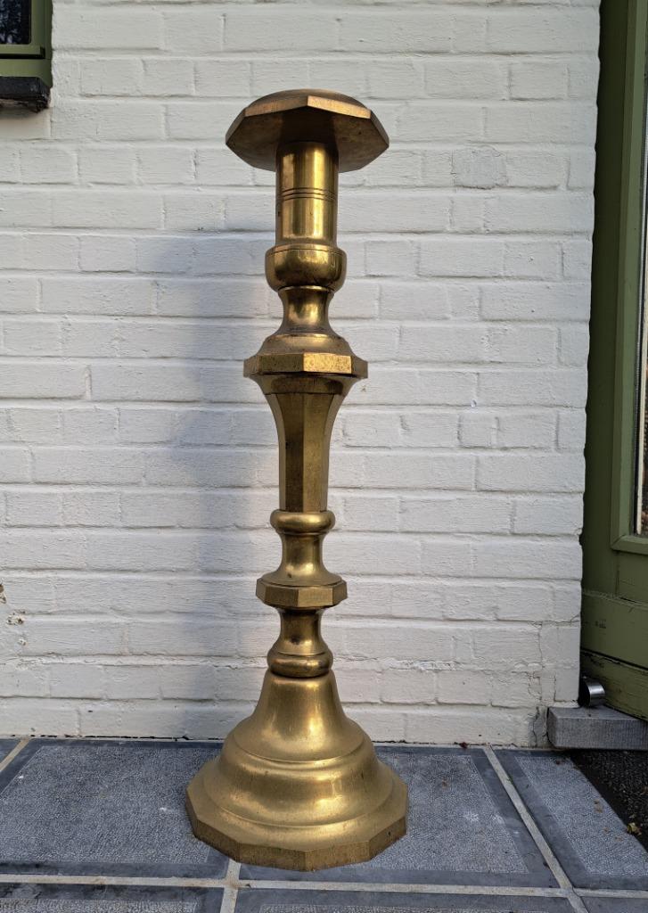 bougeoir en cuivre king size, hauteur 101 cm 16 kg, Enlèvement, Cuivre ou Bronze