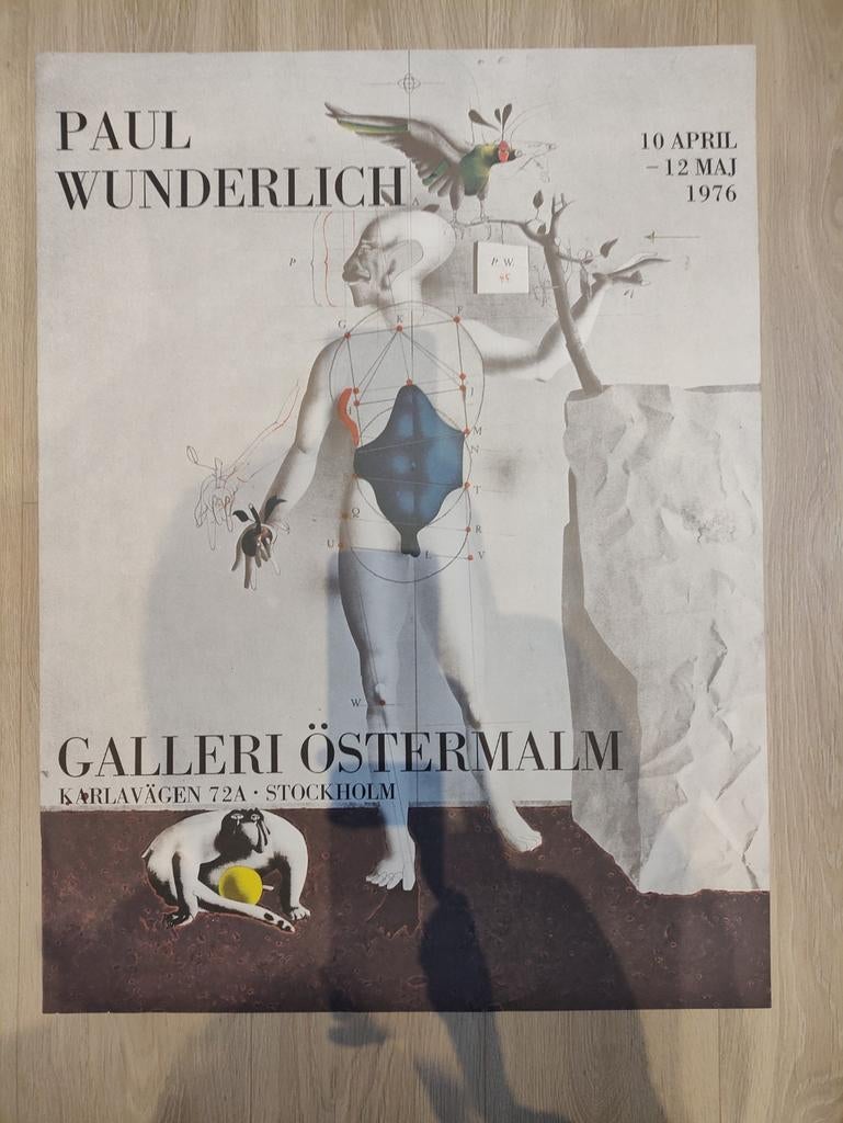 Affiche exposition Paul Wunderlich - 1976, Enlèvement