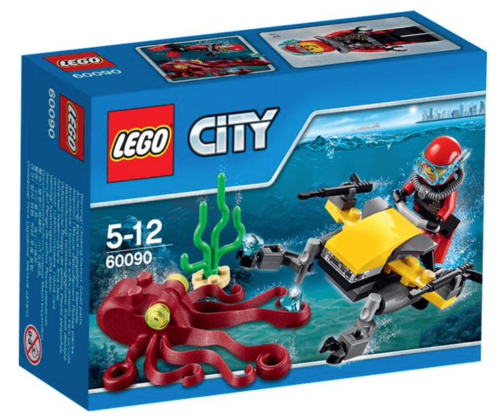 LEGO City Diepzee Duik Scooter - 60090, Ophalen of Verzenden, Zo goed als nieuw, Complete set, Lego