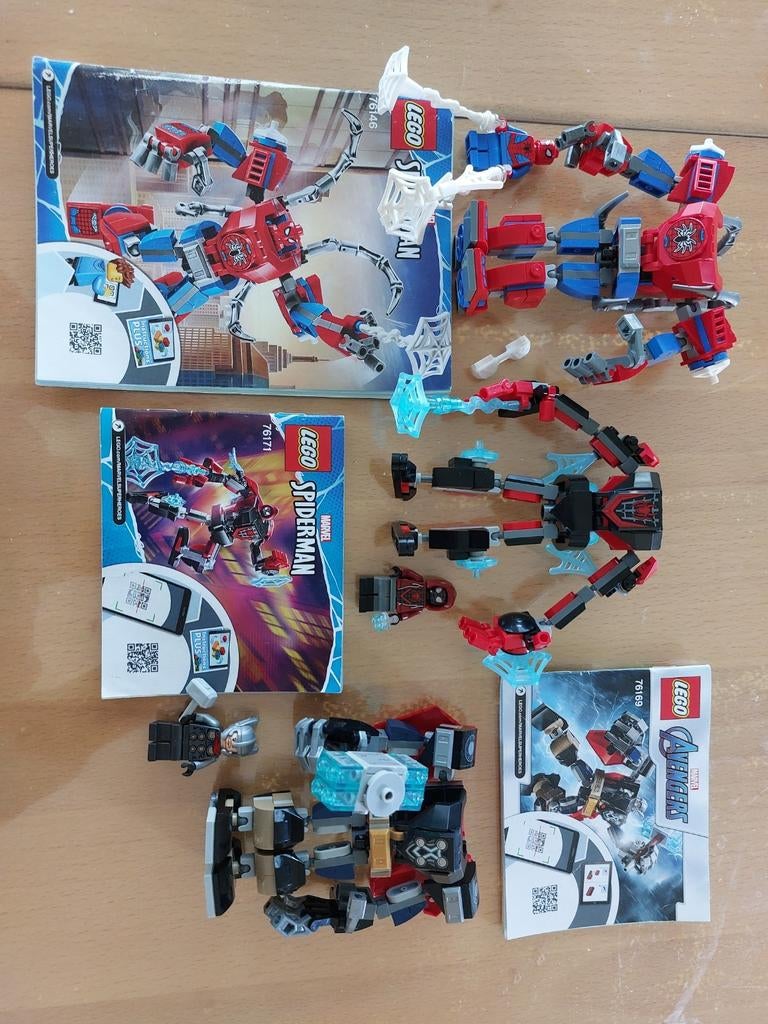 3 lego superhelden - spiderman en Thor, Ophalen of Verzenden, Zo goed als nieuw, Lego