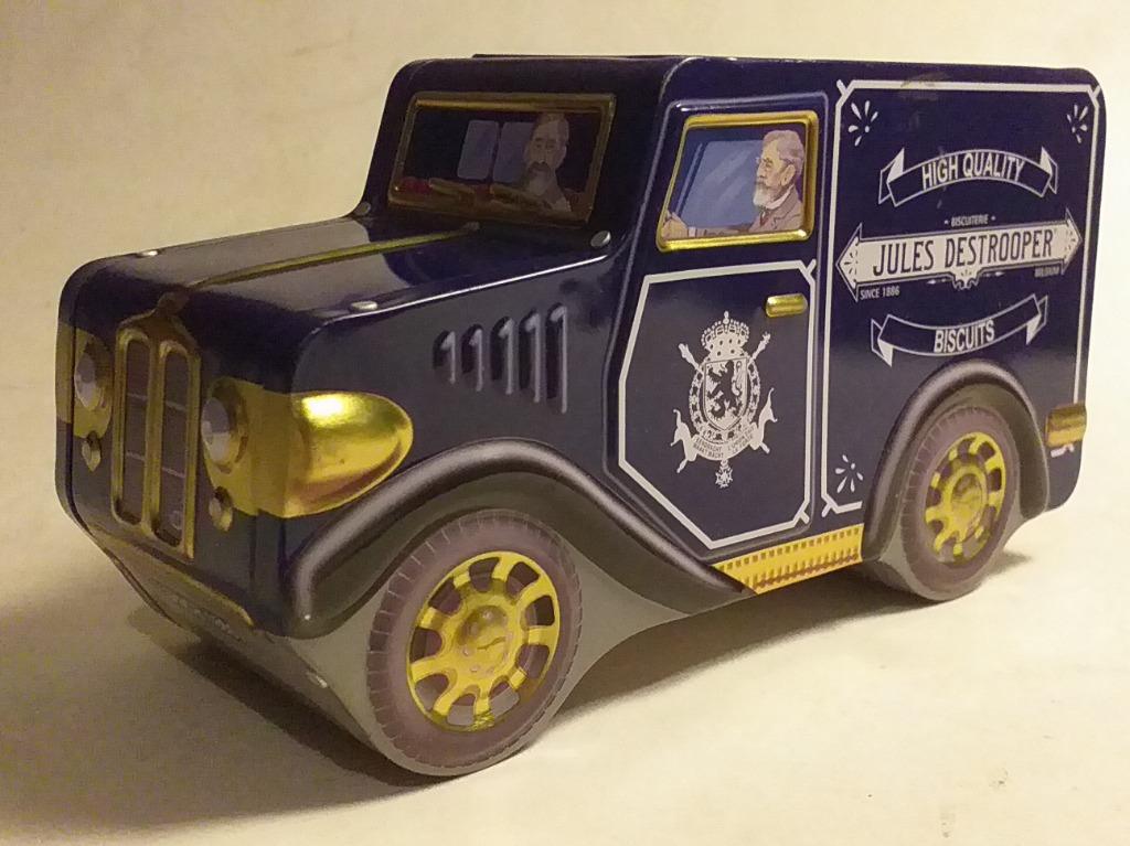 blikken doos - bestelwagen Jules Destrooper, Verzamelen, Ophalen of Verzenden