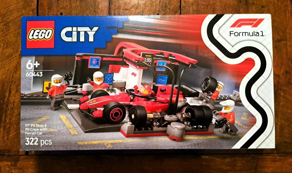 LEGO City 60443 Formule 1 F1 Pit Stop & Pit Ferrari Car, Enfants & Bébés, Jouets | Duplo & Lego, Neuf, Lego, Ensemble complet