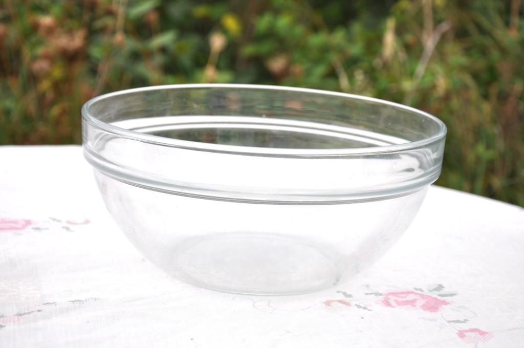 saladier en verre avec rebord, Enlèvement ou Envoi, Utilisé, Verre, Récipient(s)