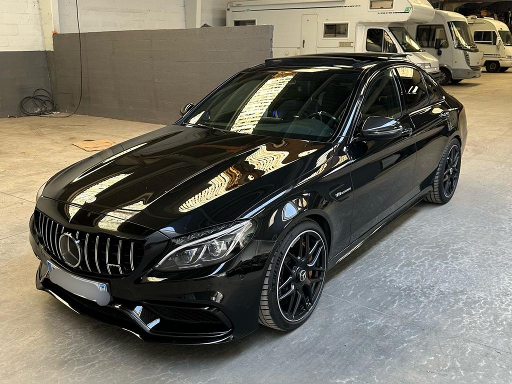 Mercedes-Benz Classe C63S AMG SPEEDSHIFT MCT 7 V8 4.0L 510CV, Auto's, Automaat, Achterwielaandrijving, Zwart, Leder