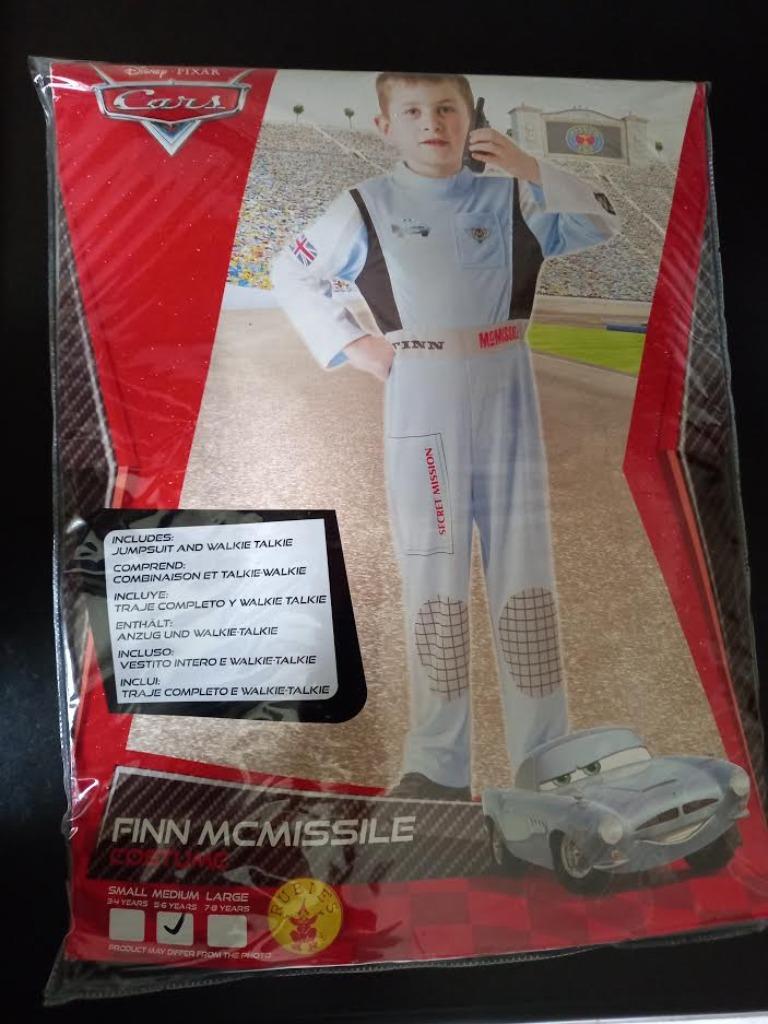 verkleedpak Cars  Finn Mc Missile-kostuum, Kinderen en Baby's, Ophalen of Verzenden, Nieuw, 110 t/m 116, Jongen