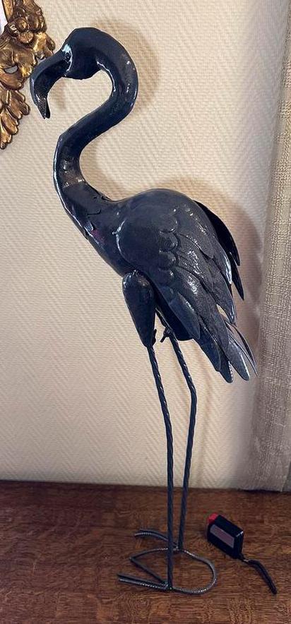 GROTE METALEN FLAMINGO 85 CM BINNEN OF BUITEN, Tuin en Terras, Ophalen of Verzenden