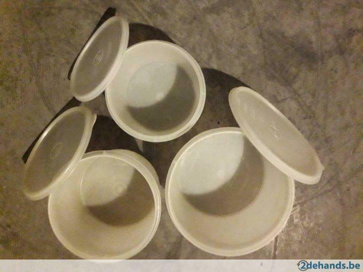 tupperware 3 inelkaar passendedozen h 13, 12, 10 cm, Gebruikt