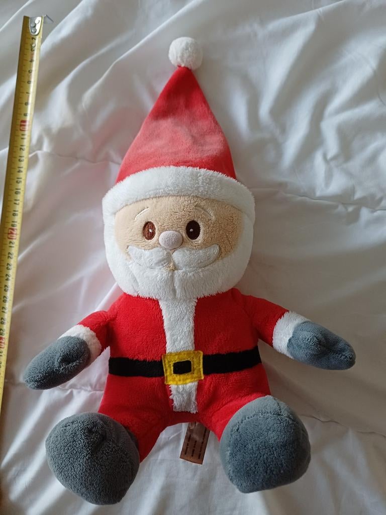 Zachte knuffel kerstman Keel toys, Ophalen of Verzenden, Gebruikt