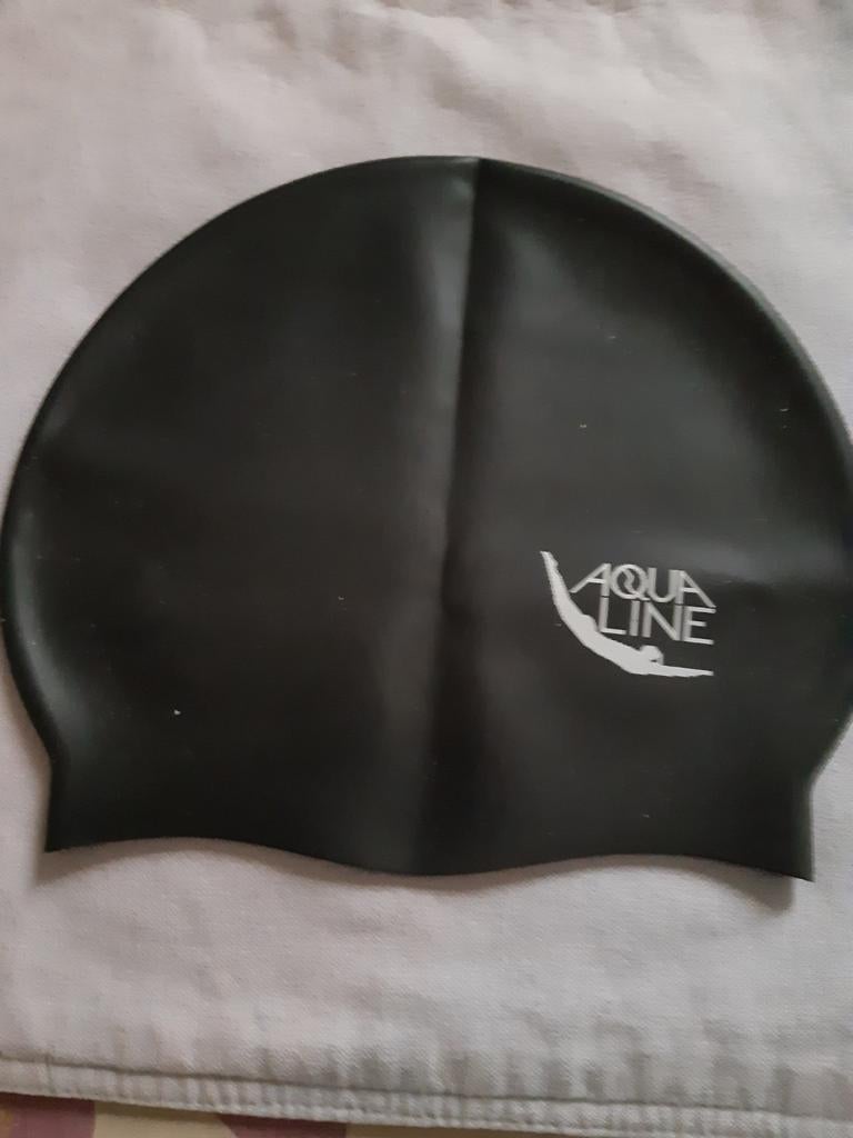 Bonnet de bain noir pour enfant, (AQUA LINE),, Enlèvement ou Envoi, Comme neuf