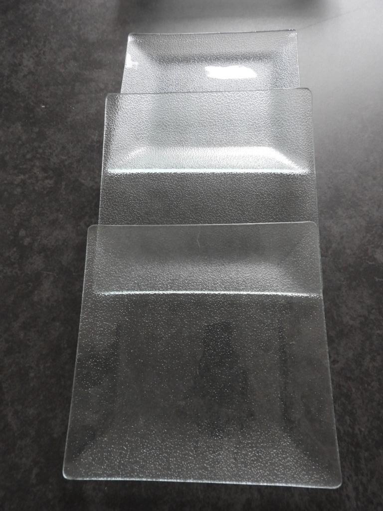 set glazen borden, Ophalen of Verzenden, Nieuw, Glas, Bord(en)