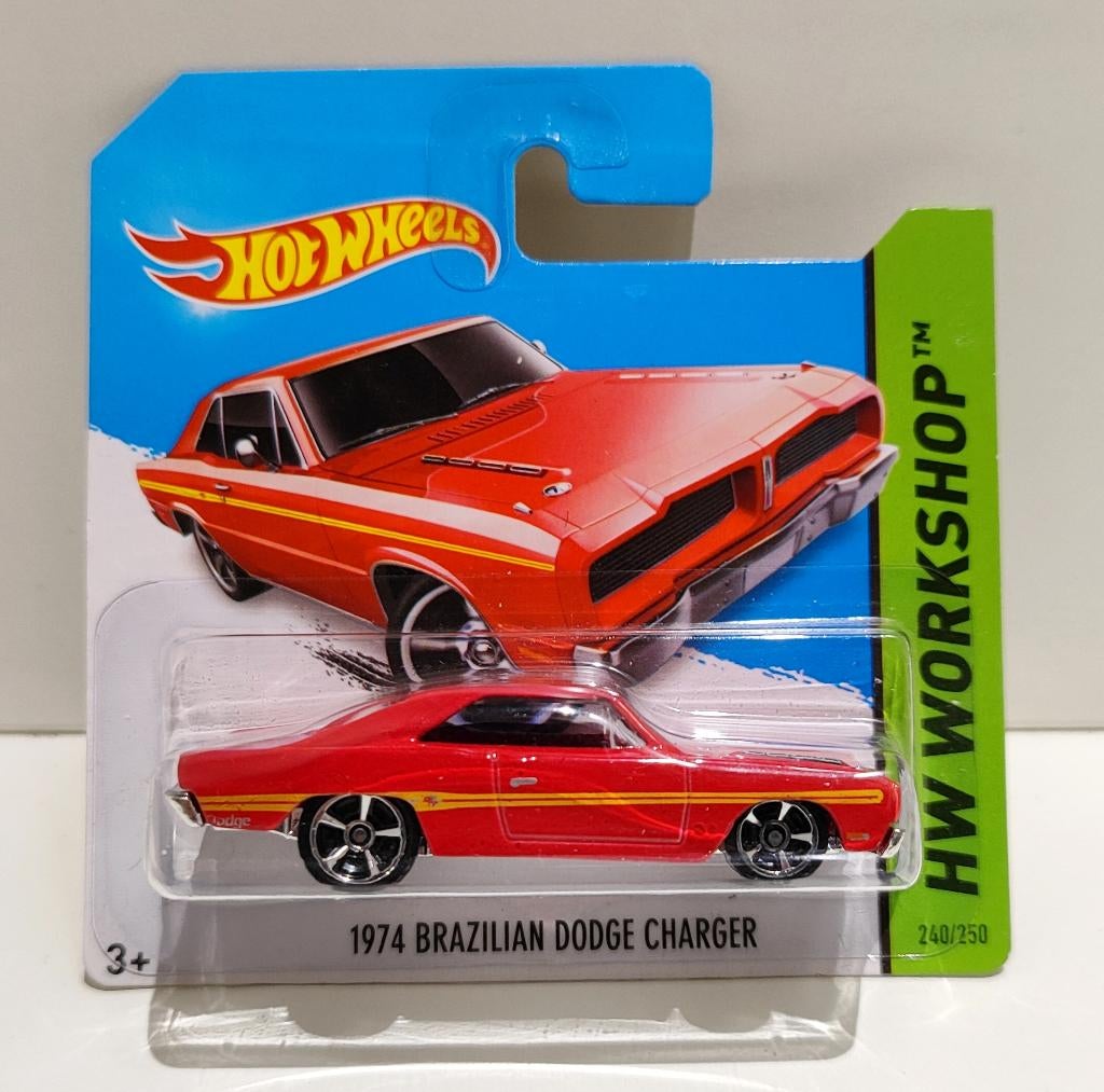 Hot Weels 1974 Brazilian Dodge Charger Rood (2014), Ophalen of Verzenden