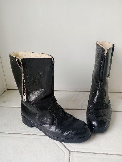 Winterlaarzen in leder (41-42) - Nieuw, Kleding | Heren, Schoenen, Ophalen, Andere, Zwart, Overige typen
