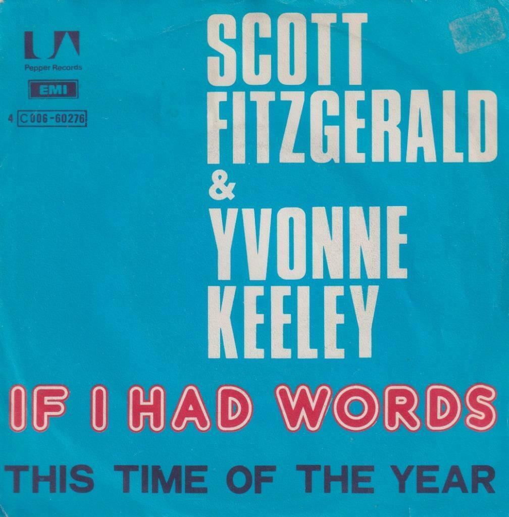 Yvonne Keeley & Scott Fitzgerald – If I had words – Single, Enlèvement ou Envoi, Single, Utilisé, Pop