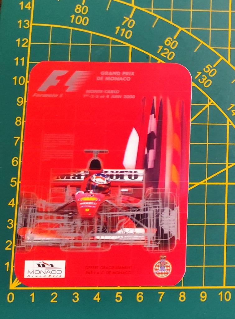 Sticker F1 Grand Prix de Monaco 2000 Ferrari Schumacher, Enlèvement ou Envoi