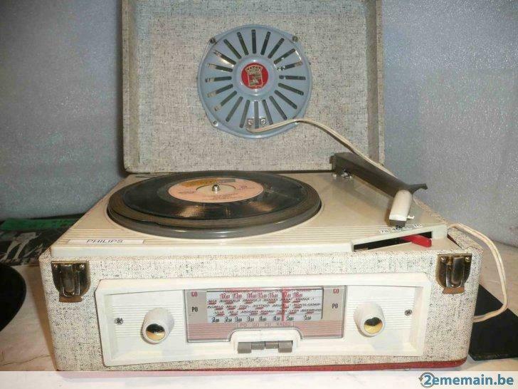 CIBOT  Radio  + tourne disque Philips AG2026  vintage 1965, Enlèvement ou Envoi, Comme neuf