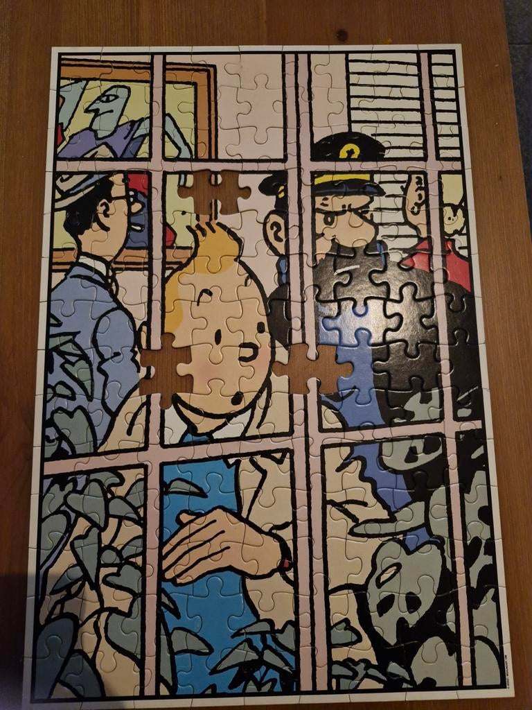 Oude puzzel van Kuifje, Ophalen of Verzenden, Kuifje, Gebruikt, Boek of Spel