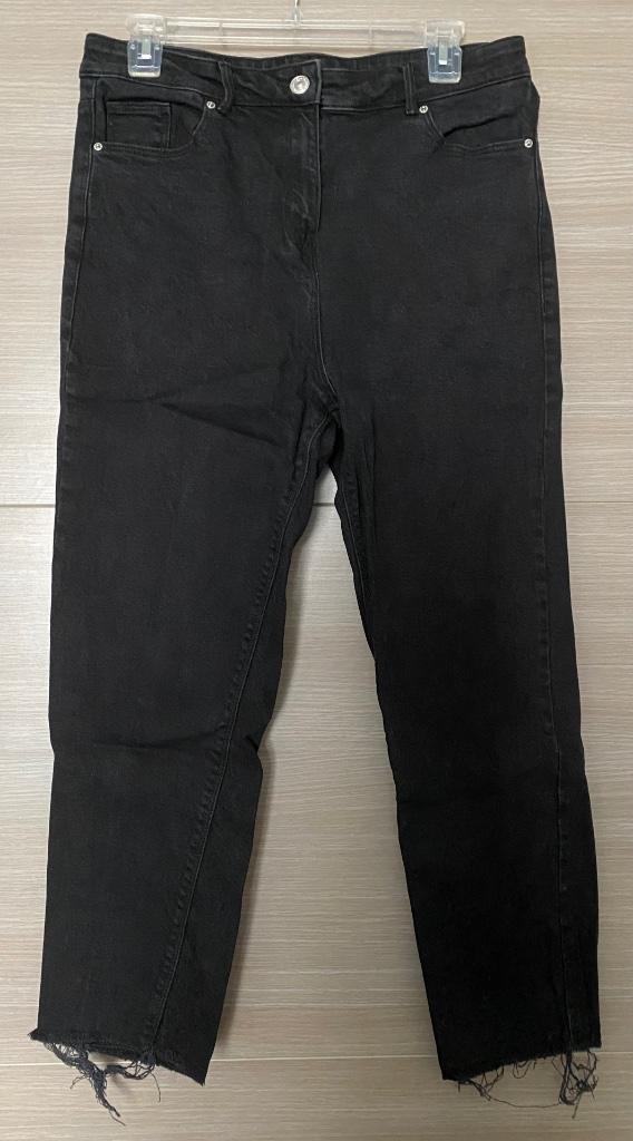 Zwarte jeans Papaya maat 42, Verzenden, Zwart, Maat 42/44 (L), Zo goed als nieuw