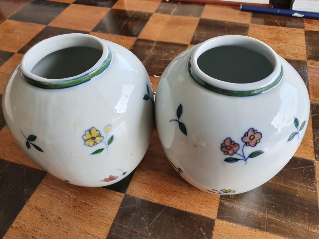 2 vases Melarti vintage faits à la main et peints à la main, Moins de 50 cm, Autres couleurs, Poterie ou Porcelaine, Comme neuf