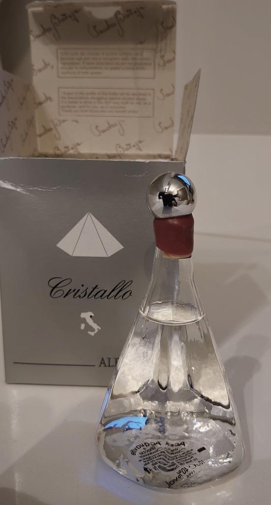 Grappa Alexander Society Cristallo 1996 - 40%vol - 10cl, Verzamelen, Wijnen, Overige typen, Zo goed als nieuw, Vol, Italië