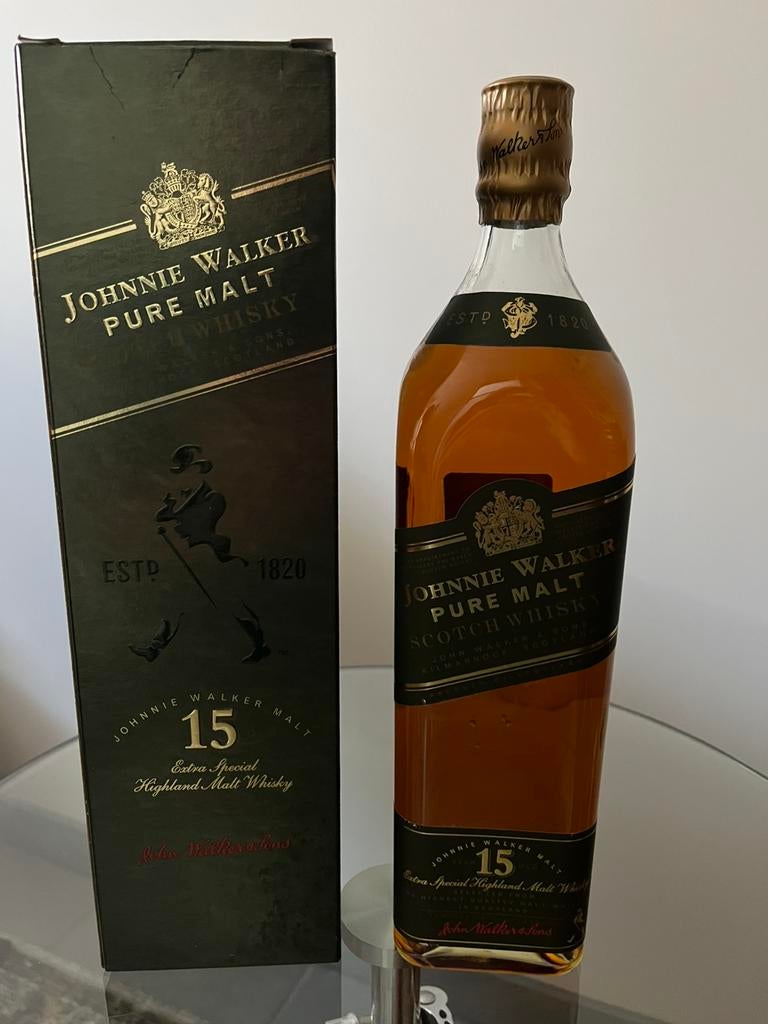 JOHNNIE WALKER GREEN LABEL 1litr, Collections, Vins, Enlèvement ou Envoi, Comme neuf