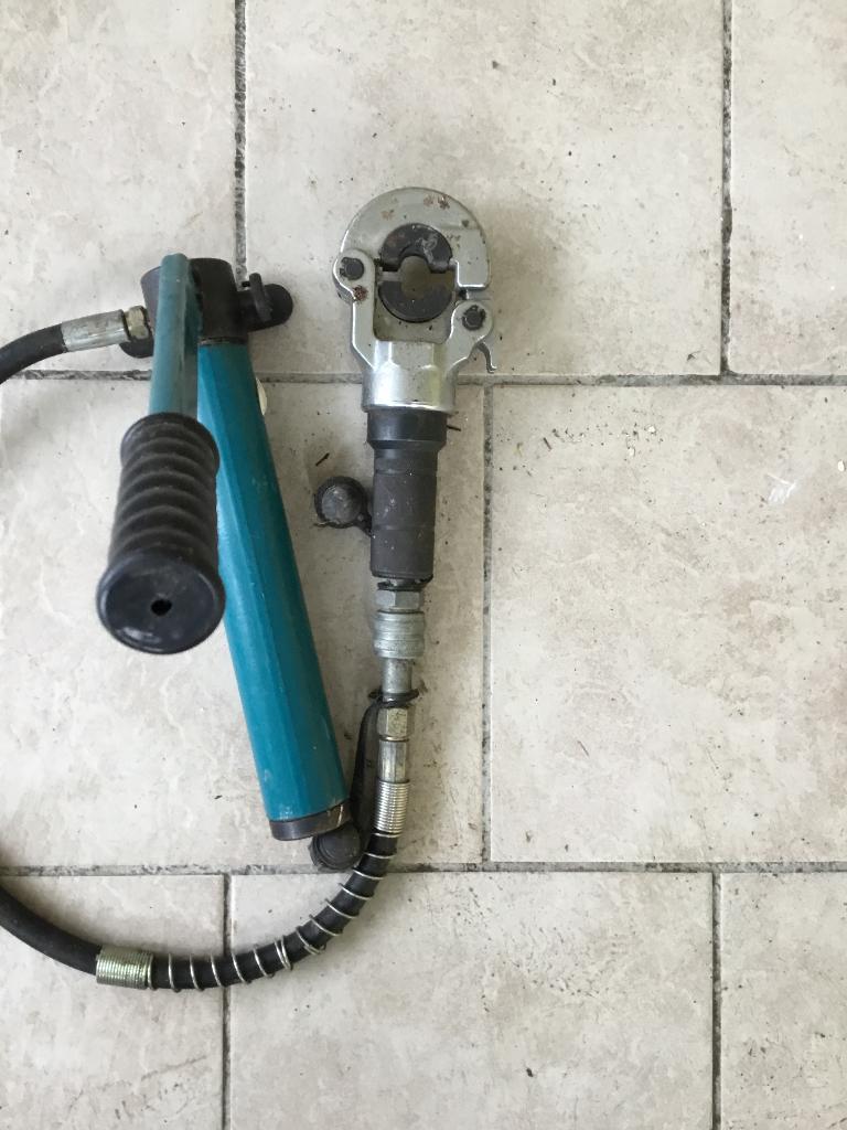 Pince à certir mâchoire alpex 16, Enlèvement, Utilisé, Cuivre, Autres types