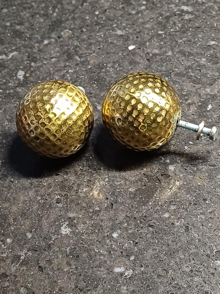 10st (MASSIEF koper) Golfballetjes..Deurknoppen *STUKPRIJS*, Antiek en Kunst, Ophalen of Verzenden