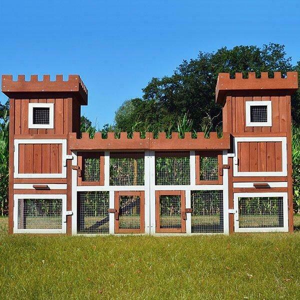 Clapier Chateau abri lapin clapier lapin XXL clapier GEANT, Envoi, Neuf