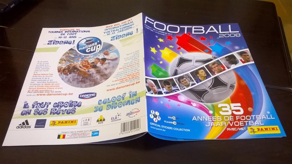 PANINI FOOTBALL BELGIUM 2008 leeg album, Verzamelen, Ophalen of Verzenden, Zo goed als nieuw, Sport