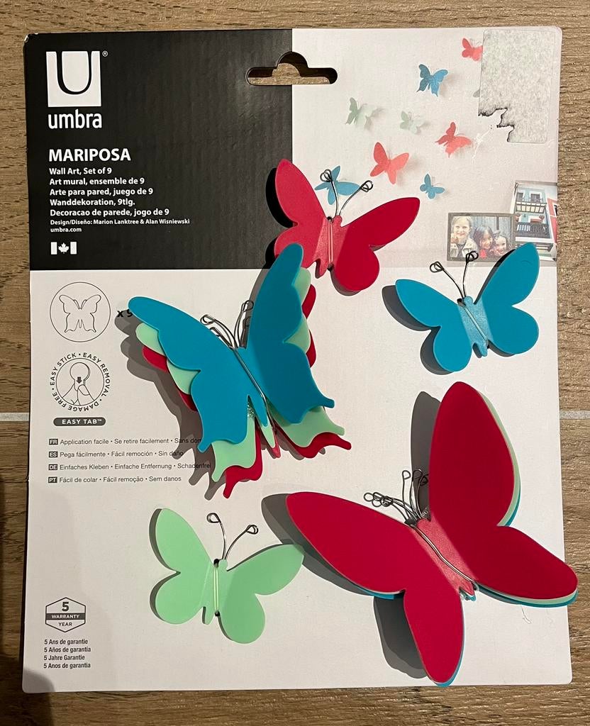 Umbra decoratieve vlinders - NIEUW, Huis en Inrichting, Ophalen of Verzenden, Nieuw
