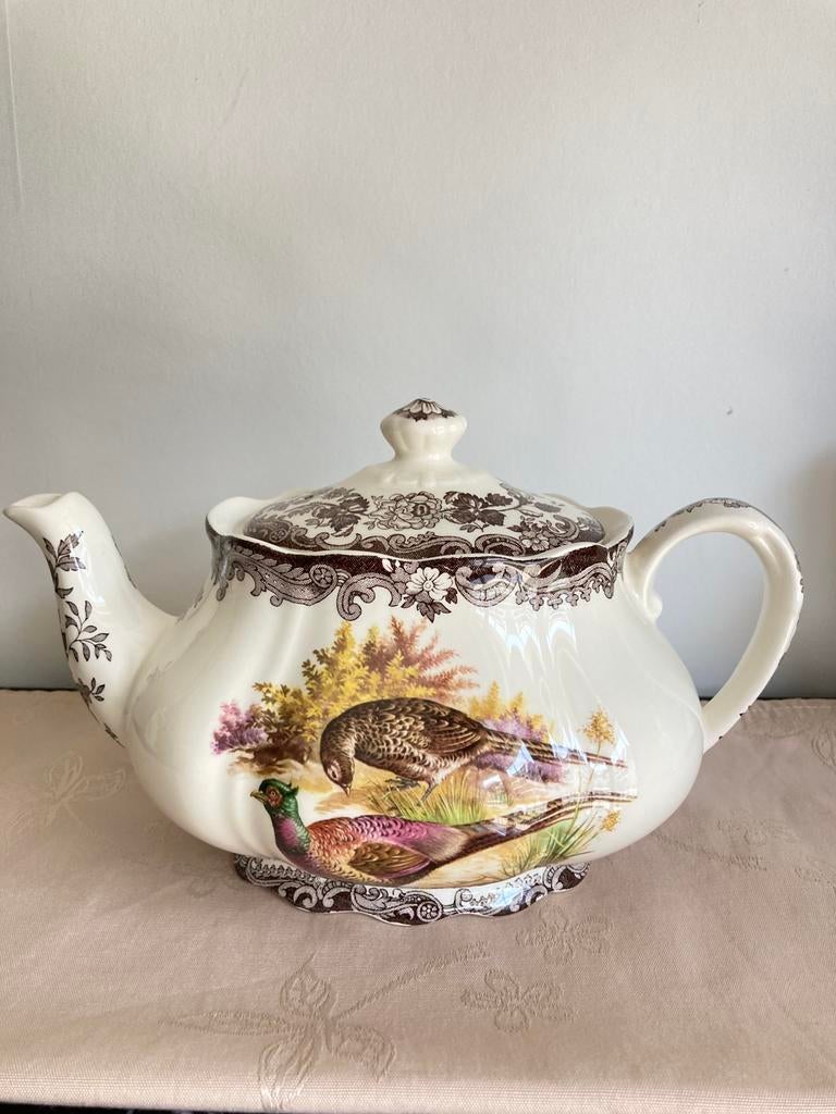 Royal Worcester Palissy Engeland 'Game Series' Grote Theepot, Antiek en Kunst, Ophalen of Verzenden