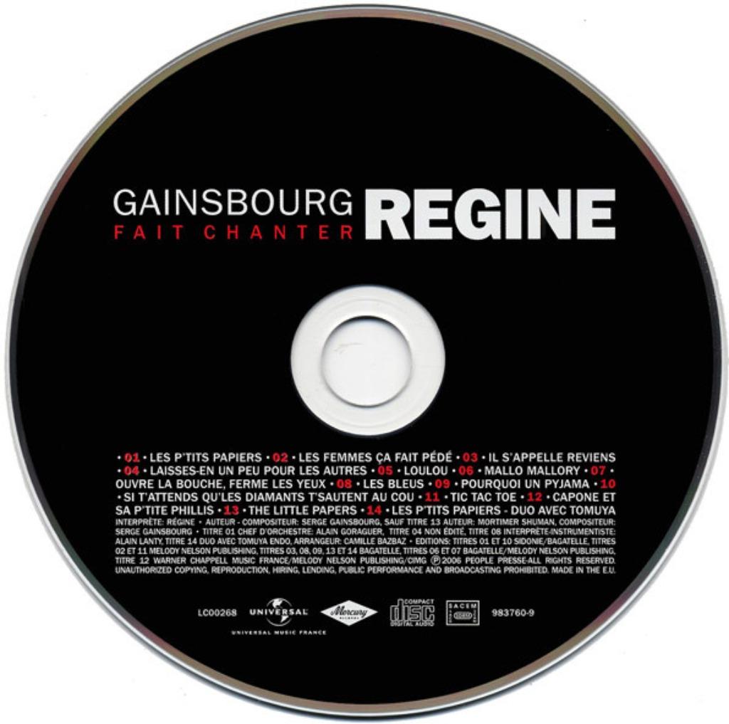 Gainsbourg Fait Chanter Régine  Compilation CD 💿, CD & DVD, Enlèvement ou Envoi, Comme neuf, Coffret