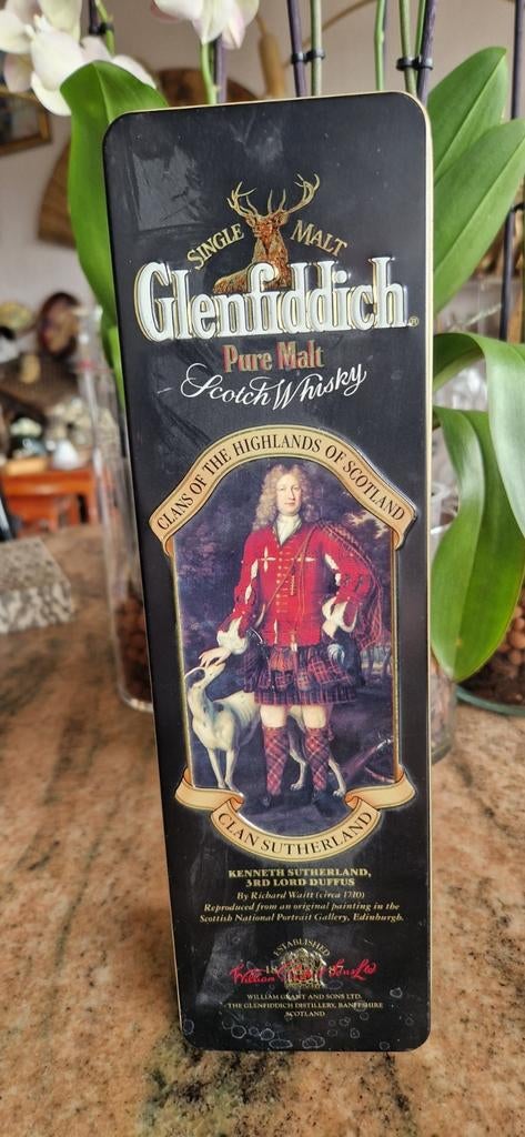 Boîte en métal Glenfiddich Pure Malt Scotch Whisky, Collections, Boîte en métal, Enlèvement ou Envoi, Comme neuf