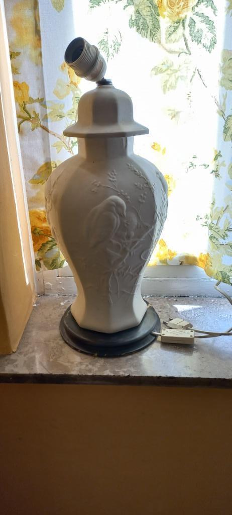 grand socle de lampe motif oiseau, Enlèvement