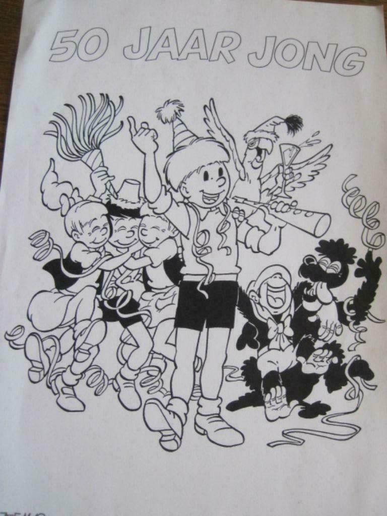 tekening van Jommeke (copie), Ophalen of Verzenden