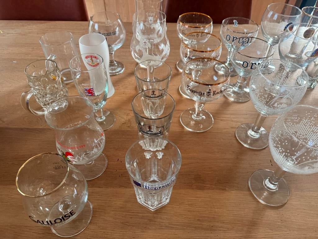 Bierglazen., Collections, Verres & Petits Verres, Neuf, Verre à bière, Enlèvement