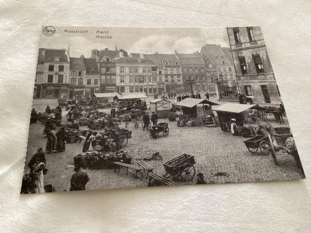 Postkaart Maastricht Markt, Collections, Cartes postales | Pays-Bas, Enlèvement ou Envoi