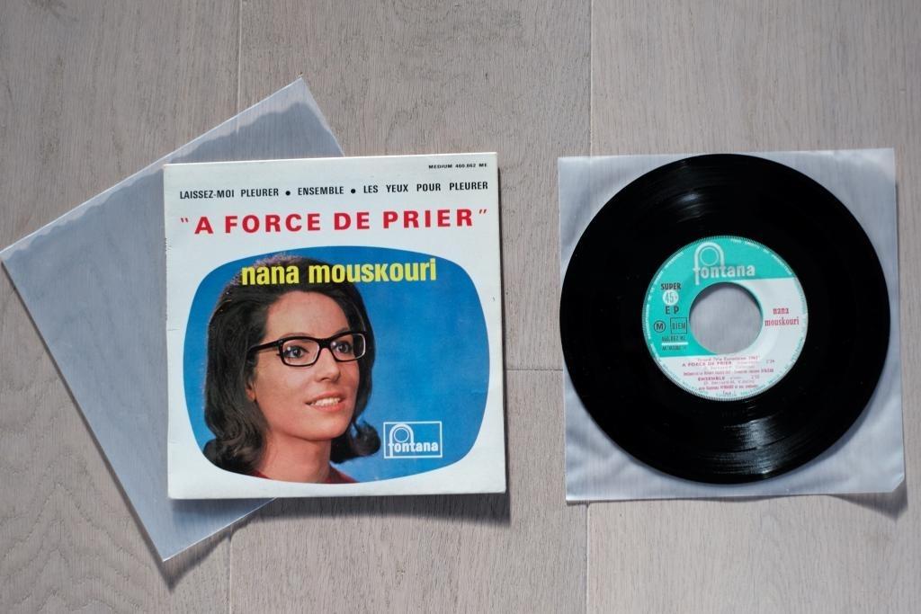 Nana Mouskouri Serge Gainsbourg EP 45t, Enlèvement ou Envoi, Comme neuf, Autres formats
