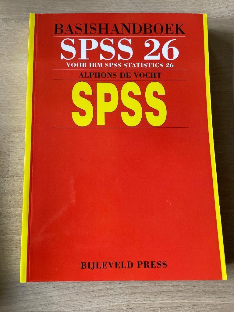 Basishandboek SPSS 26, Boeken, Ophalen of Verzenden, Nieuw, Hoger Onderwijs