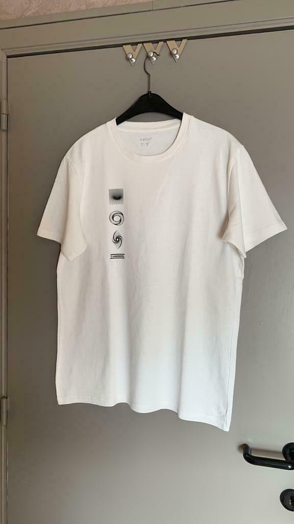 T shirt blanc homme taille L, Comme neuf, Taille 52/54 (L), Blanc