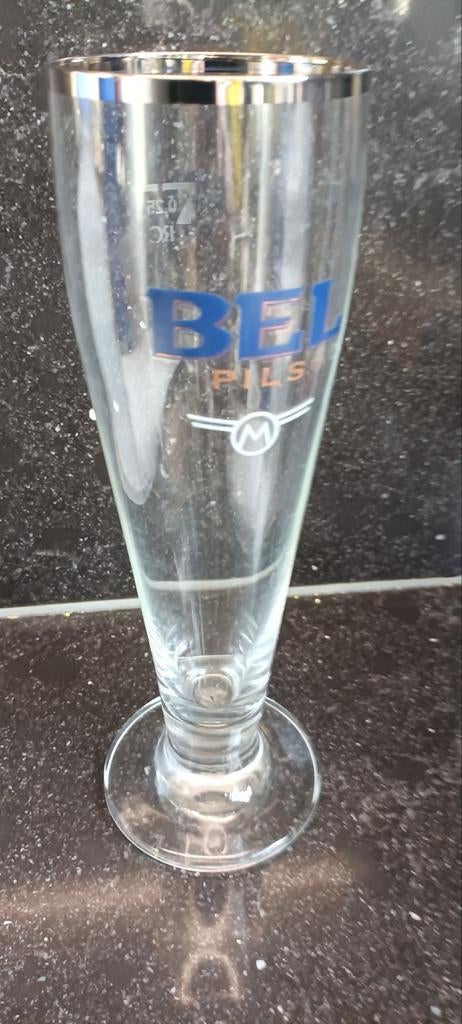 Nieuw Bel pils fluit glas br. Duvel moortgat Breendonk Puurs, Verzamelen, Ophalen of Verzenden