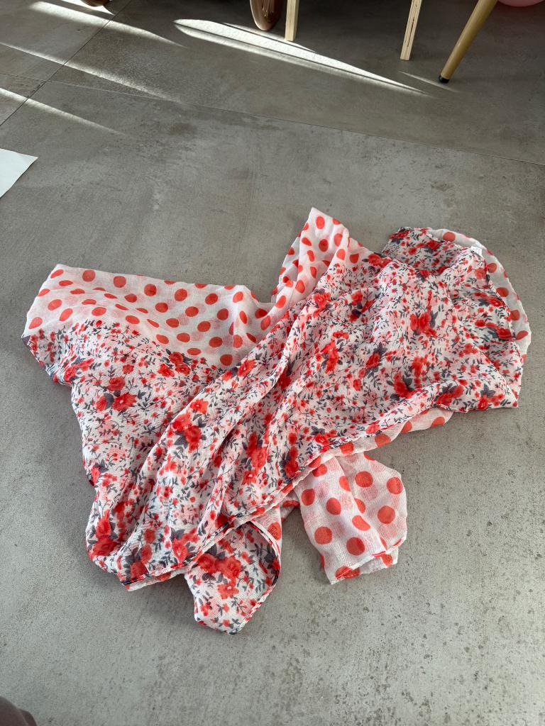 Foulard blanc/orangé, Enlèvement ou Envoi, Neuf, Pashmina