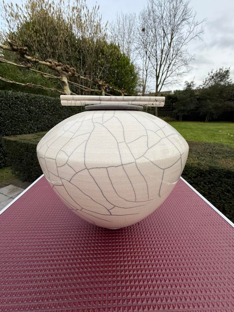 Rudie Delanghe raku pot, Enlèvement