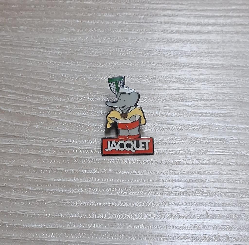 PIN - JACQUET - BABAR - ELEPHANT - OLIFANT - BRUNHOFF, Verzenden, Gebruikt, Figuurtje, Speldje of Pin