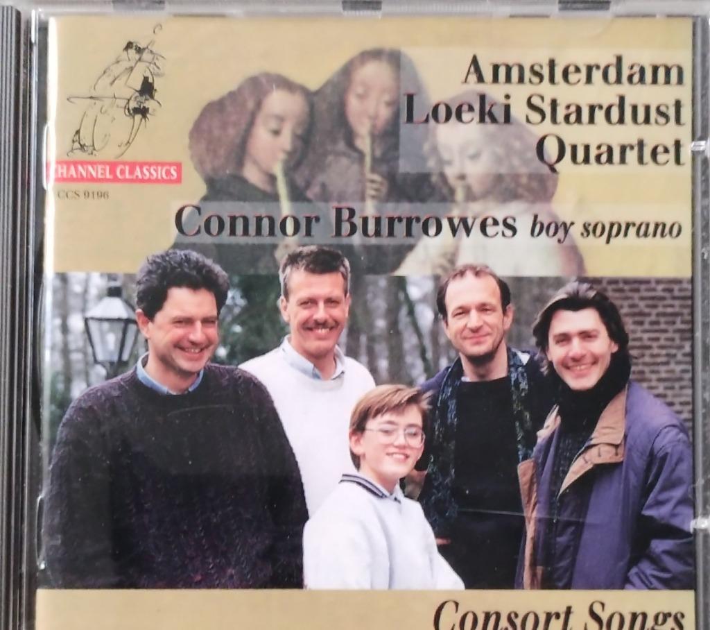 Consort Songs Amsterdam Loeki Stardust Quartet, Connor Borro, Envoi, Comme neuf, Chant