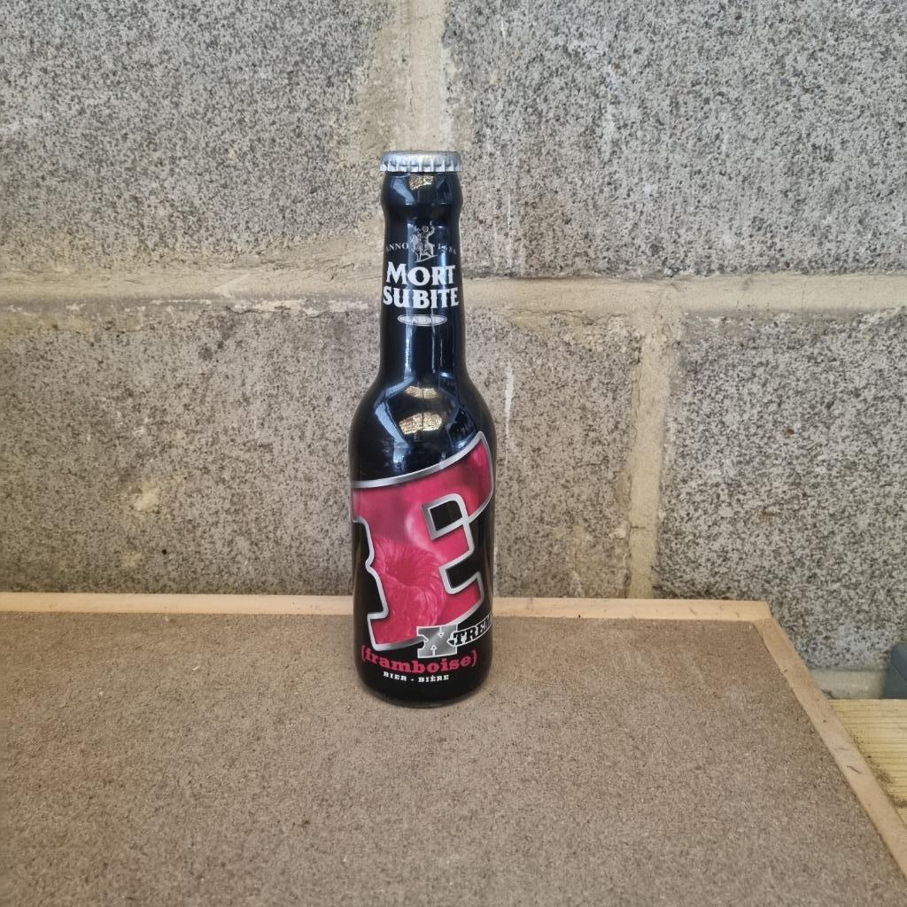 Bouteille de bière Mort Subite Xtreme framboise, Enlèvement ou Envoi, Utilisé, Bouteille(s), Autres marques