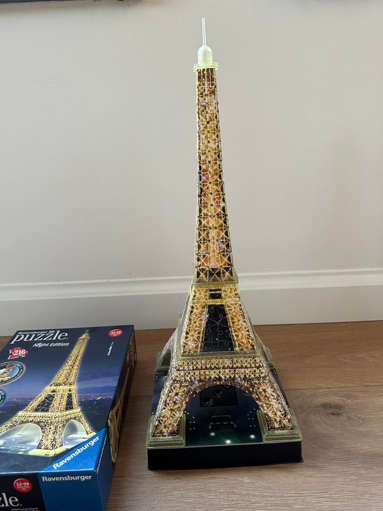 Puzzel 3D Eiffeltoren, Ophalen, Minder dan 500 stukjes, Zo goed als nieuw, Rubik's of 3D-puzzel