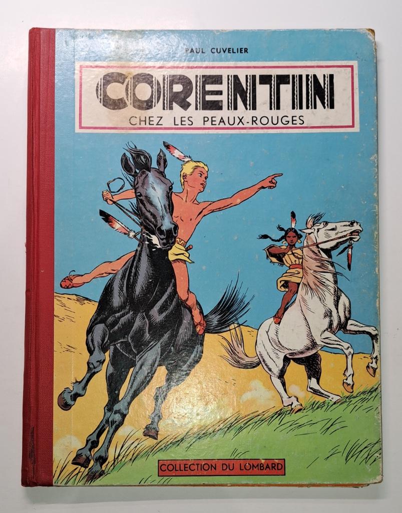 Paul Cuvelier « Corentin chez les Peaux Rouges » 1/1956, Enlèvement ou Envoi, Utilisé, Paul Cuvelier.