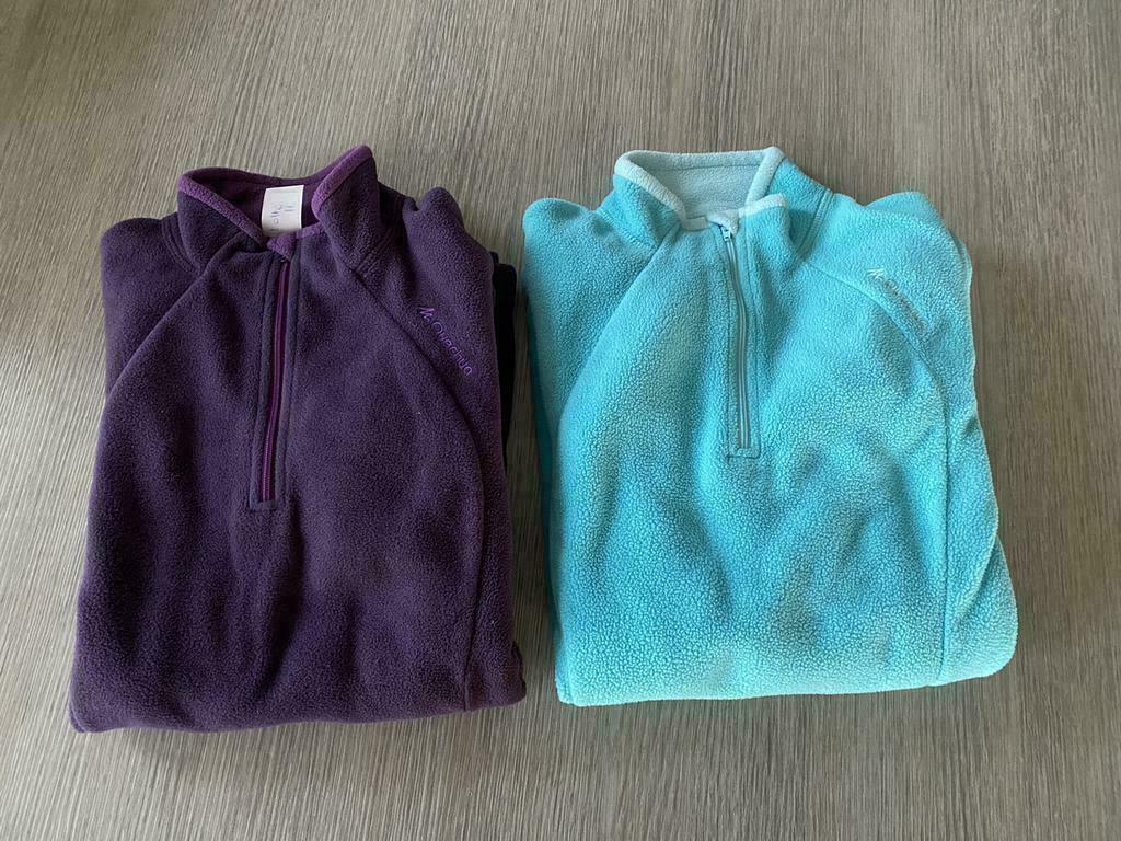 Fleece trui (2 stuks) - maat 164, Kinderen en Baby's, Kinderkleding | Maat 164, Quechua, Meisje, Trui of Vest, Ophalen of Verzenden