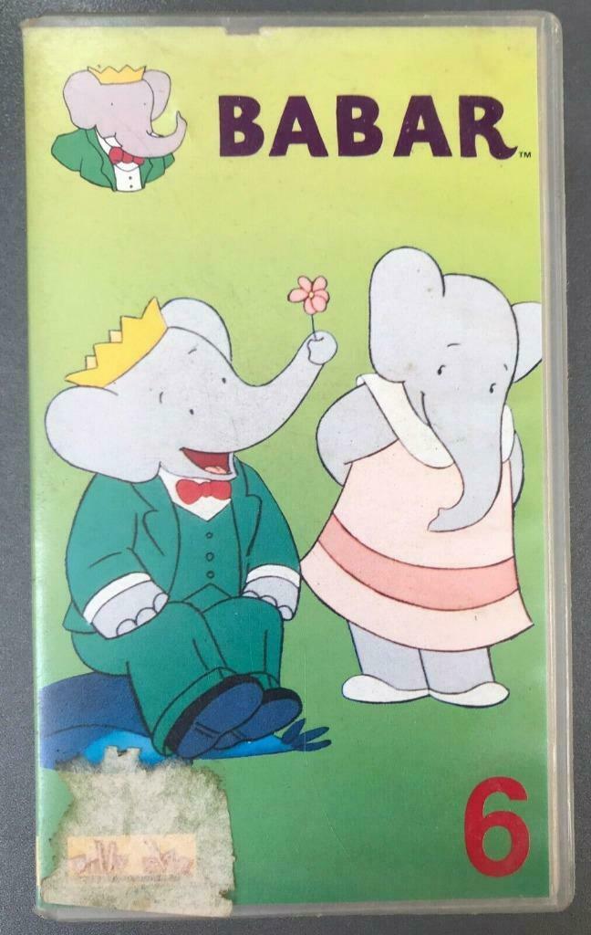 VHS " Babar 6 " -, Tous les âges, Enlèvement ou Envoi, Utilisé, Dessin animé